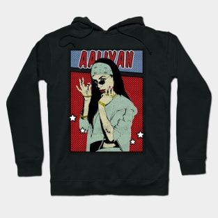 Aaliyah Pop Art Comic Style Hoodie